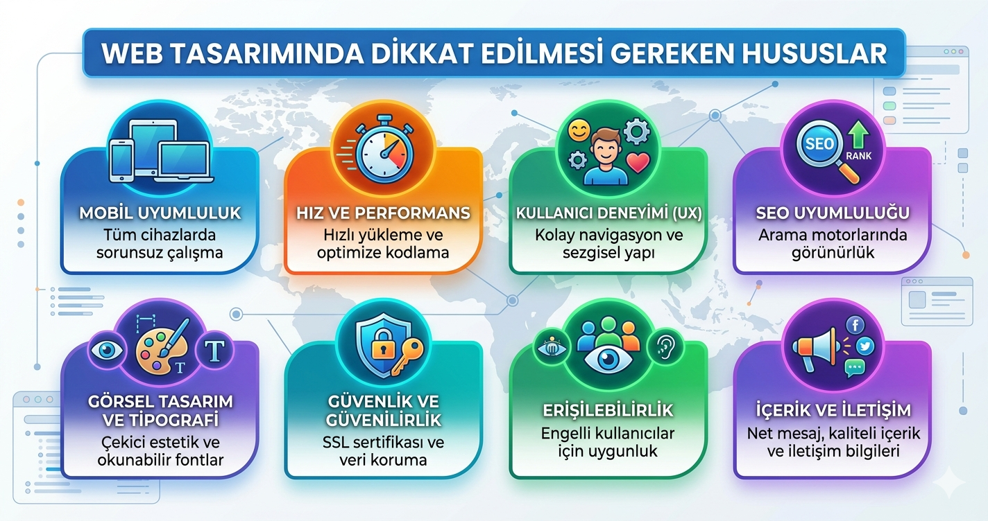 Web Tasarımında Dikkat Edilmesi Gereken Hususlar